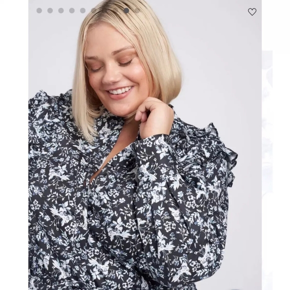 NWT Universal Standard x Erdem Primrose Shirt Dress Chambray Bud Size M US 18-20 - Picture 3 of 12